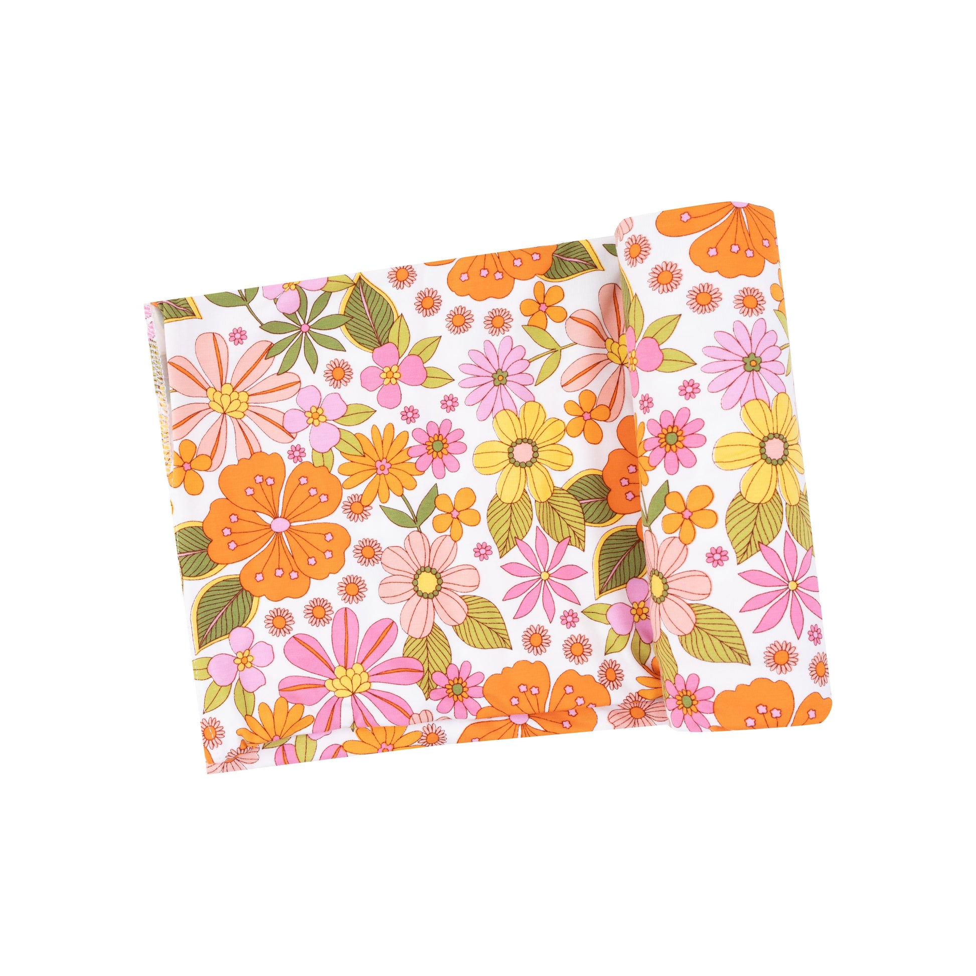 Angel Dear Bamboo Stretch Knit Swaddle Blanket - Boho Beachy Floral