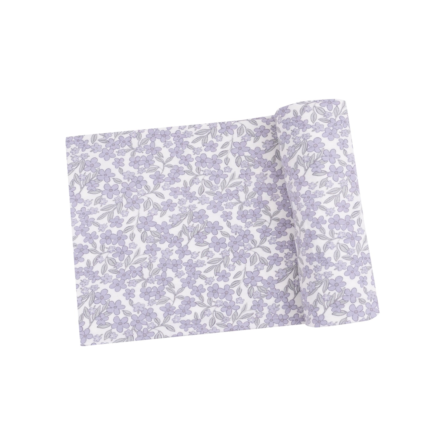 Angel Dear Bamboo Stretch Knit Swaddle Blanket - Forget Me Not Floral