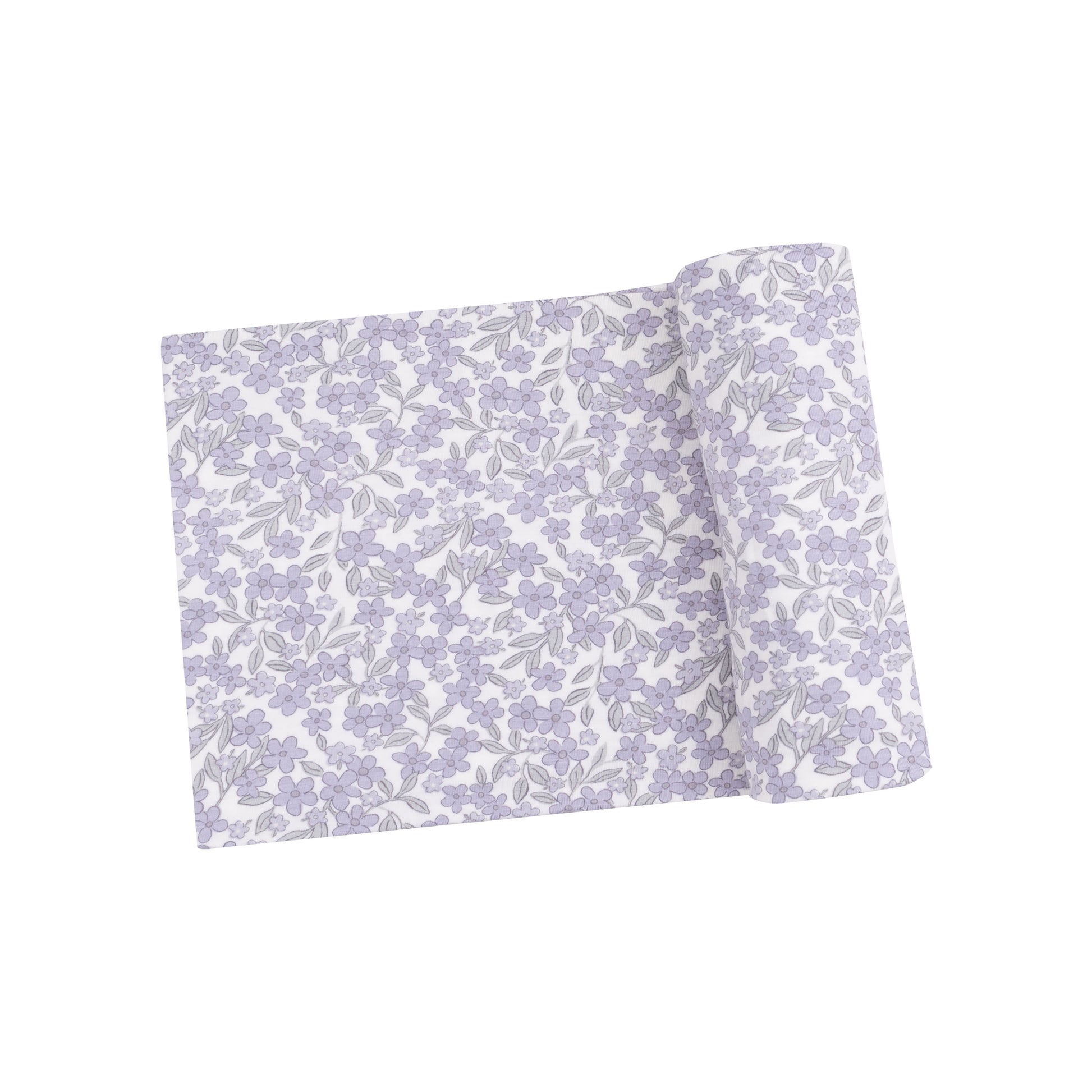 Angel Dear Bamboo Stretch Knit Swaddle Blanket - Forget Me Not Floral