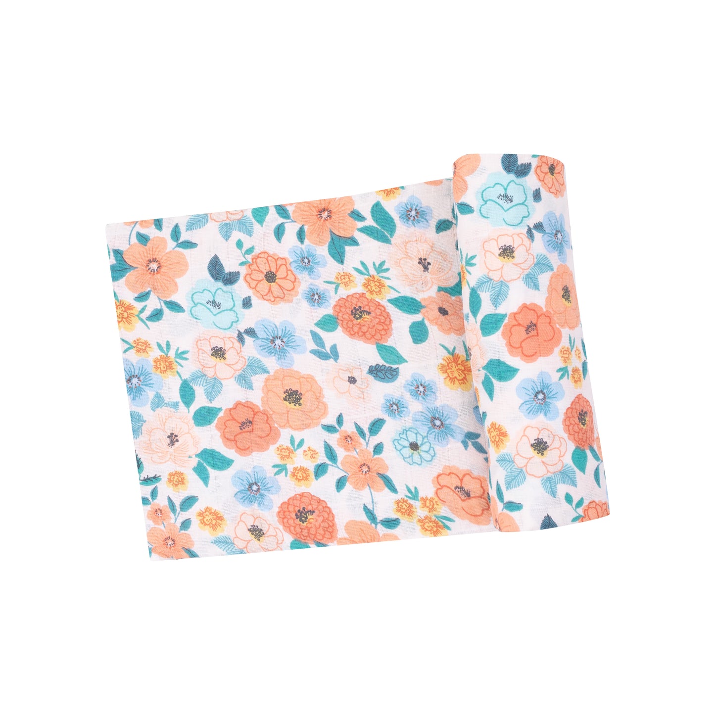 Angel Dear Bamboo Cotton Muslin Swaddle Blanket - Flower Cart