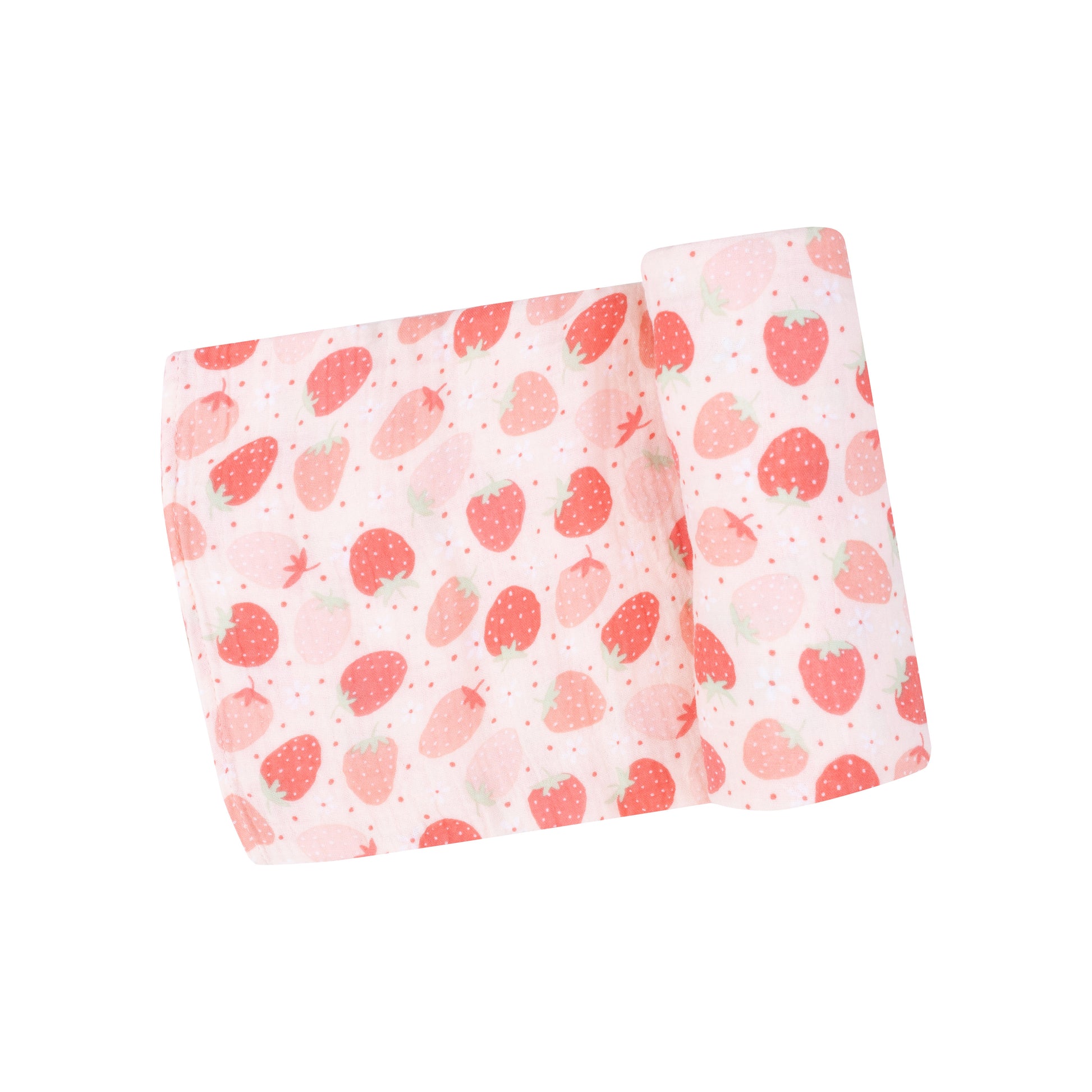 Angel Dear Bamboo Cotton Muslin Swaddle Blanket - Strawberry Bliss