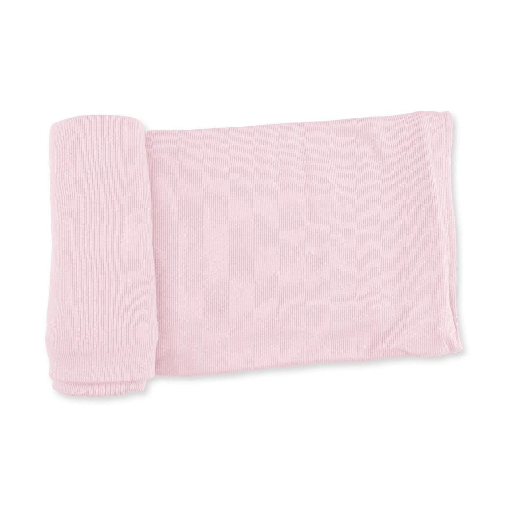 Angel Dear Ribbed Modal Swaddle Blanket - Veiled Pink