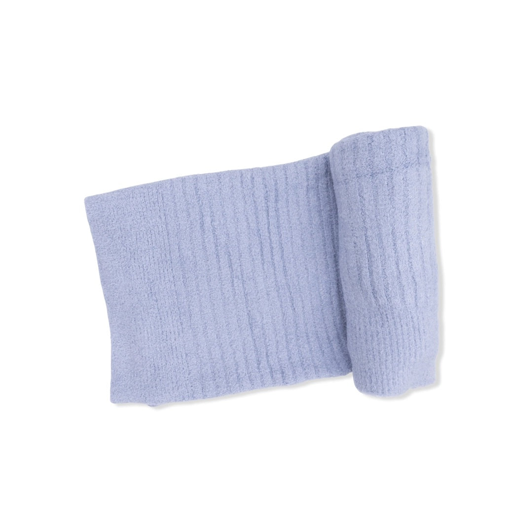 Angel Dear Chenille Blanket - Dusty Blue