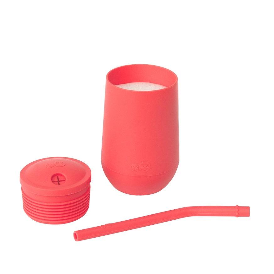 EZ-PZ Happy Cup + Straw System - Coral