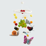 Felted Wool Mobiles from The Winding Road - Frog, Butterfly, Snail, Bugs