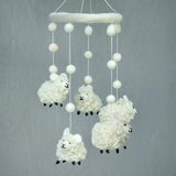 Felted Wool Mobiles from The Winding Road - Sheep