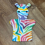 Fleece Hand Puppets - Fanciful Zebra