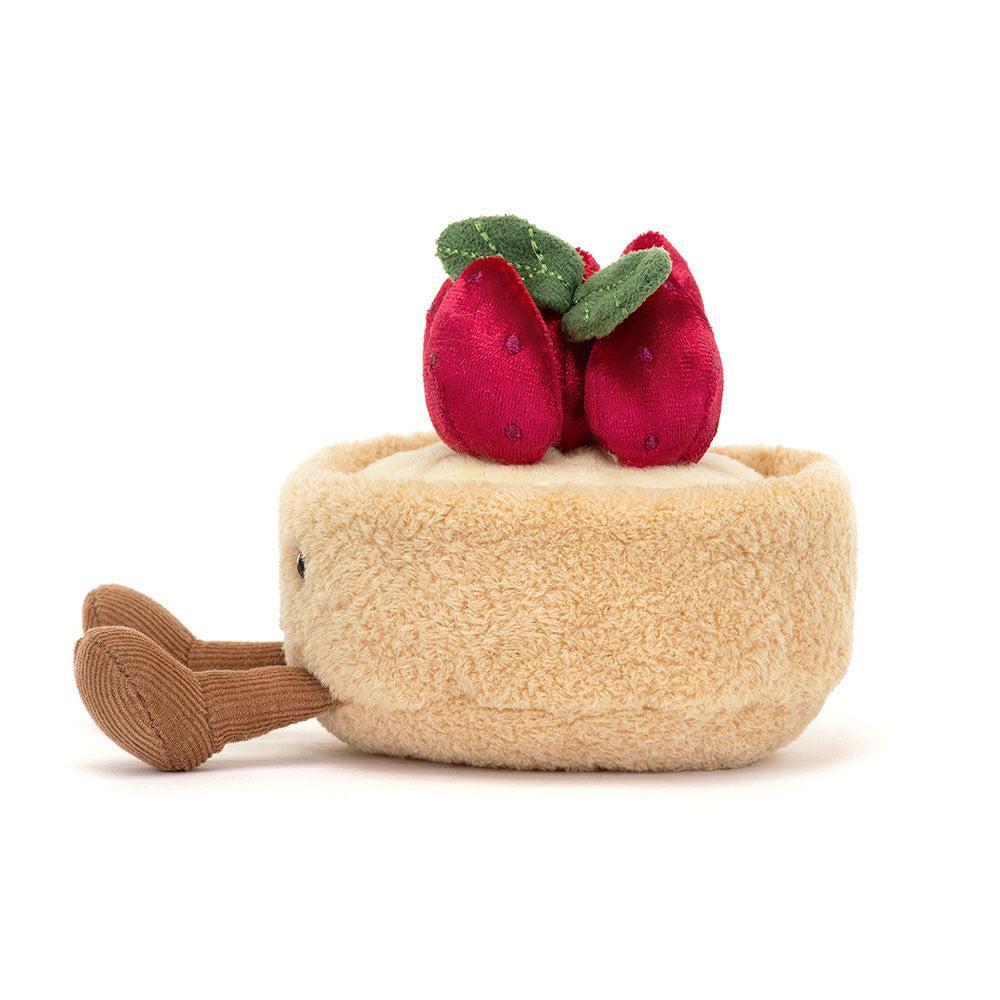 JellyCat Amuseables Fleurette Tarte Aux Fraises Plush