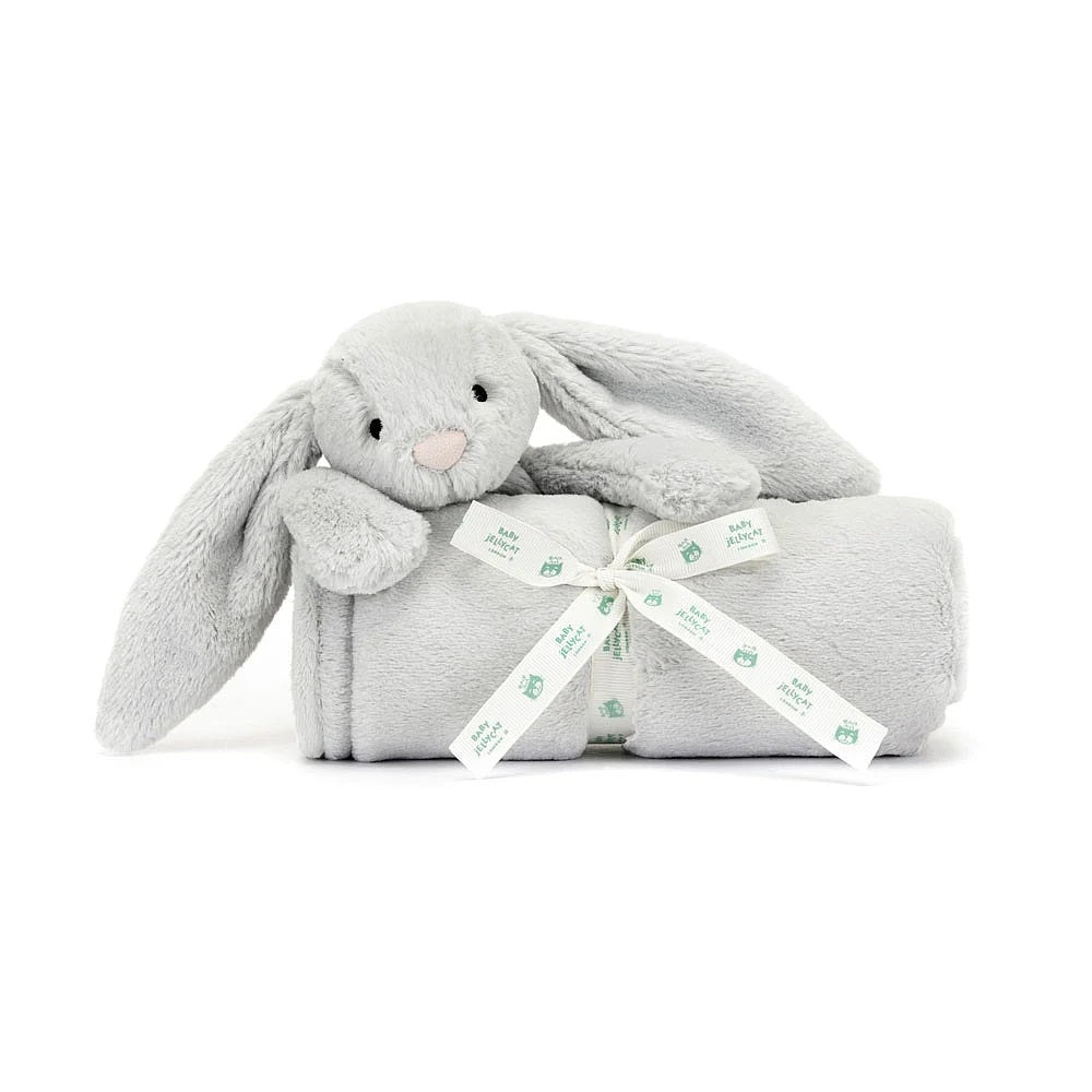 JellyCat Grey Bunny Blankie