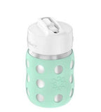 Lifefactory 8 oz Stainless Steel Baby Bottle with Straw Cap - Mint