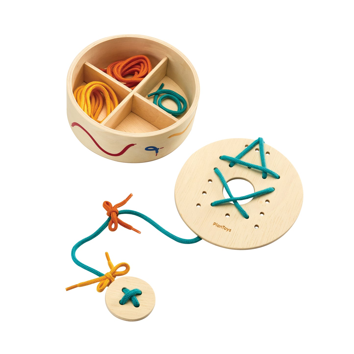 Plan Toys Lacing Boards With Container