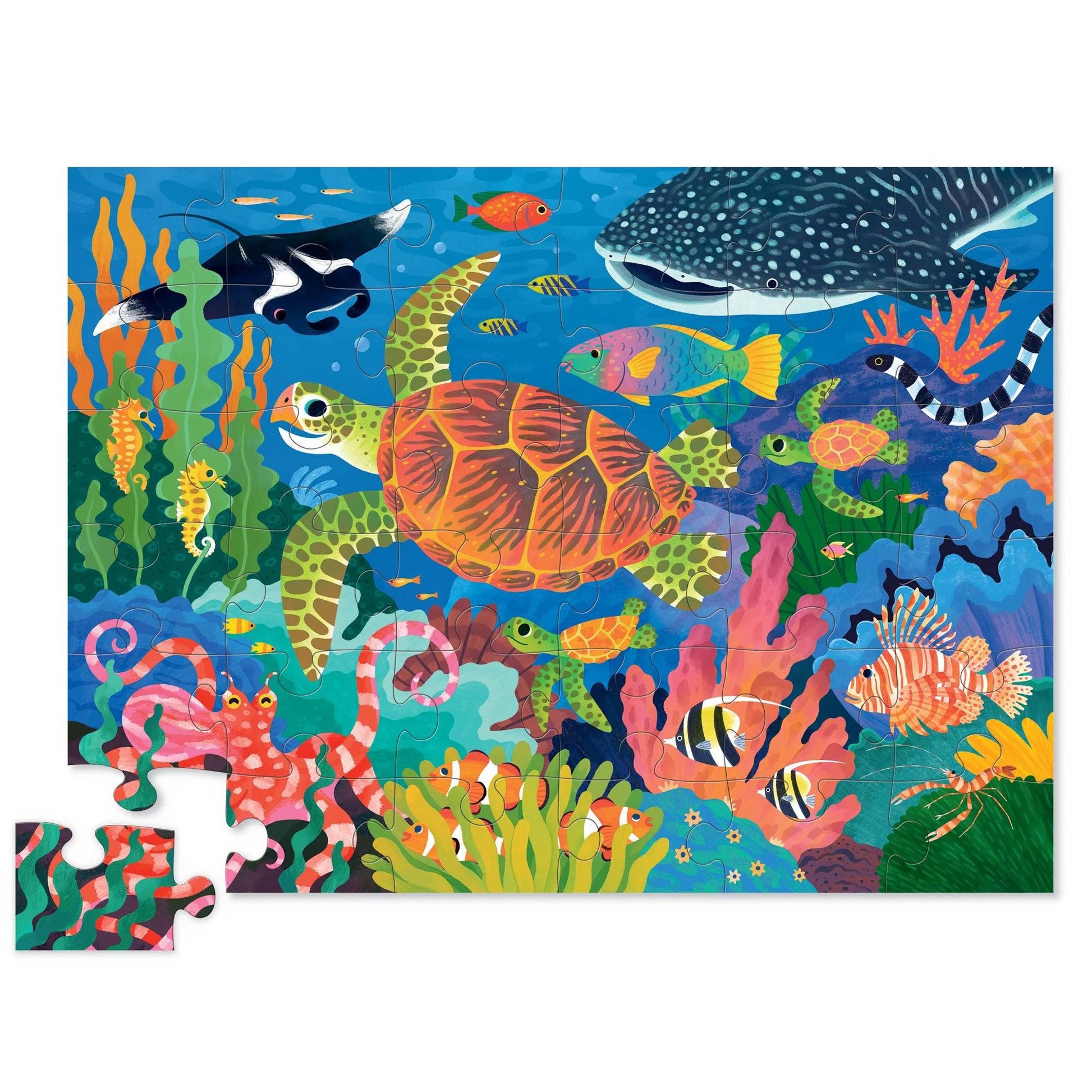 Sea Turtle 36-Piece Foil Floor Puzzle
