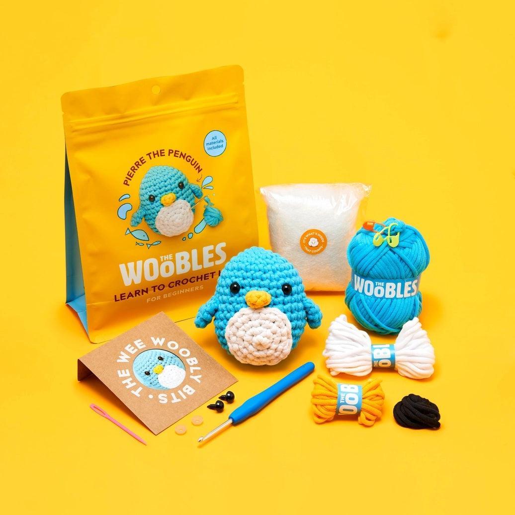 The Woobles Learn to Crochet Kits for Beginners - Pierre the Penguin