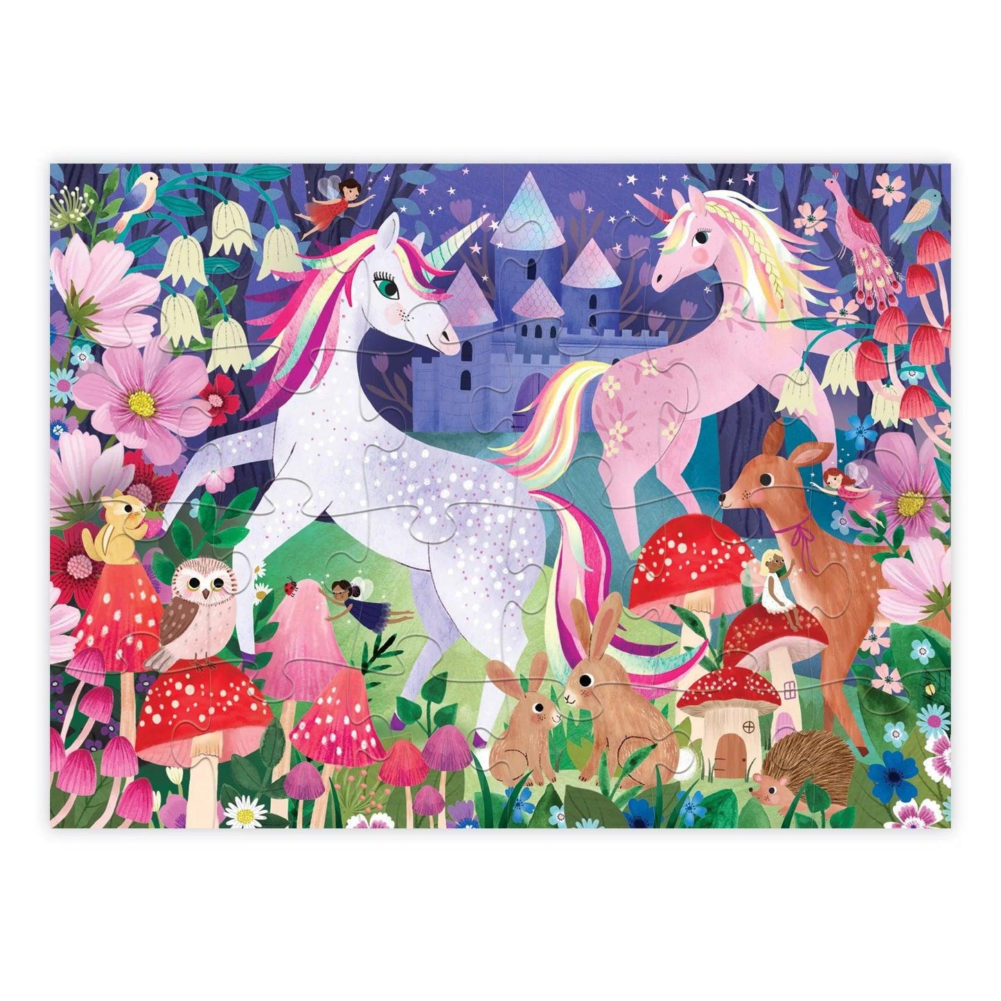 Unicorn Castle 24-Piece Little Building Puzzle