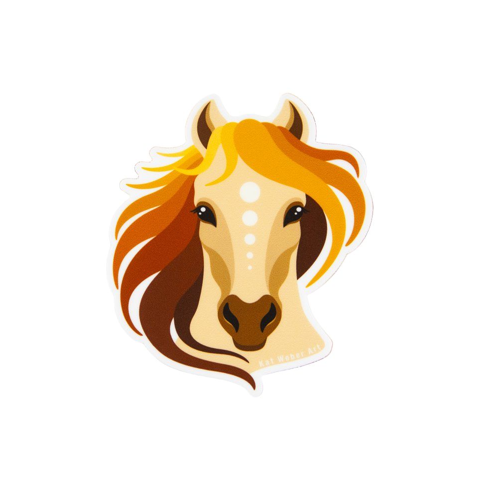 Vinyl Stickers by Kat Weber Art - Horse