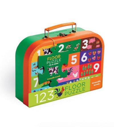 Barnyard 123 24-Piece Floor Puzzle with Case