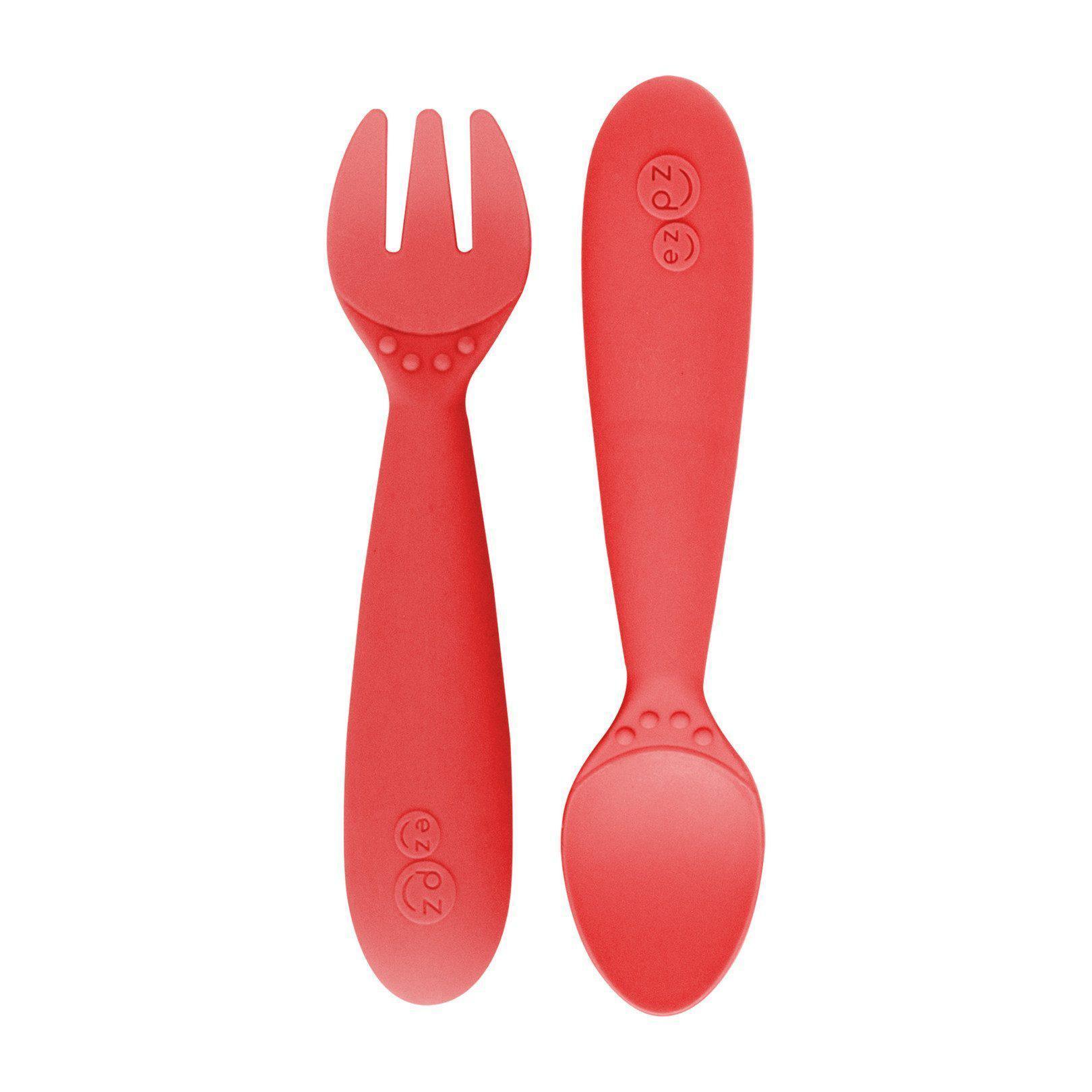 EZ-PZ Mini Utensils - Coral
