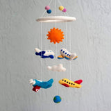 Felted Wool Mobiles from The Winding Road - Airplanes