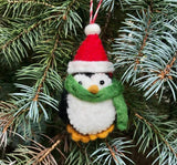 Felted Wool Ornaments from The Winding Road - Christmas Penguin