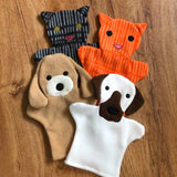 Fleece Hand Puppets - Dogs & Cats
