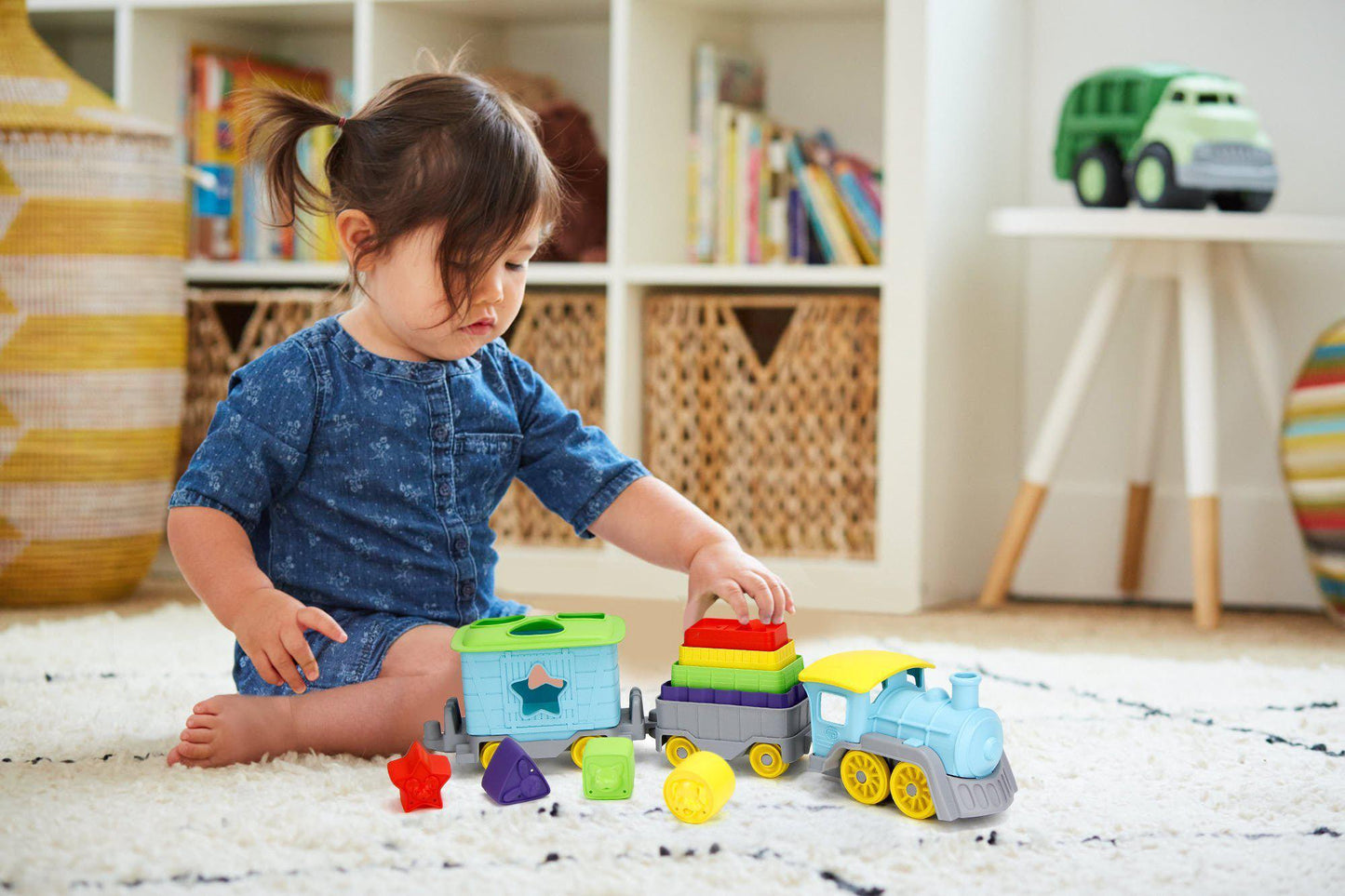 Green Toys Stack & Sort Train Set