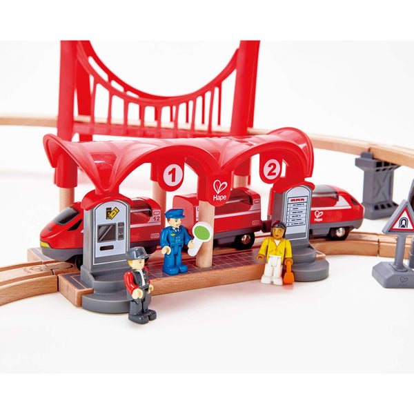 Hape Busy City Train Set  Hopscotch Children's Store