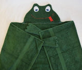 Hooded Bath Towel - Frog