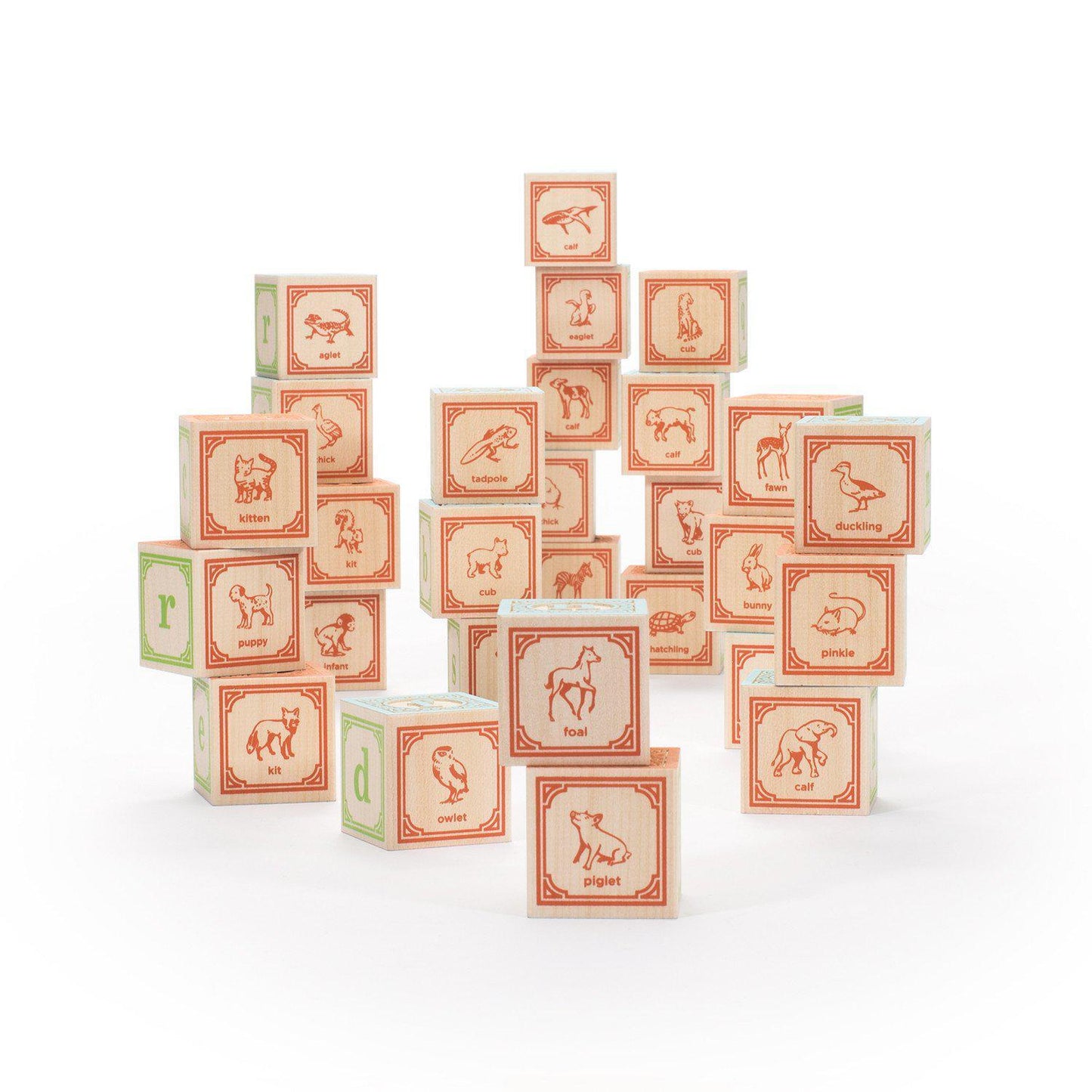 Uncle Goose Classic ABC Blocks w/ Wagon