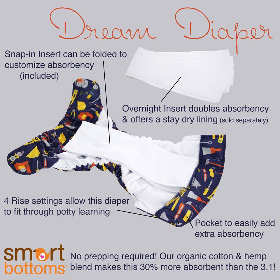 Sweet Dreams for You and Baby, with the new Dream Diaper by Smart Bottoms