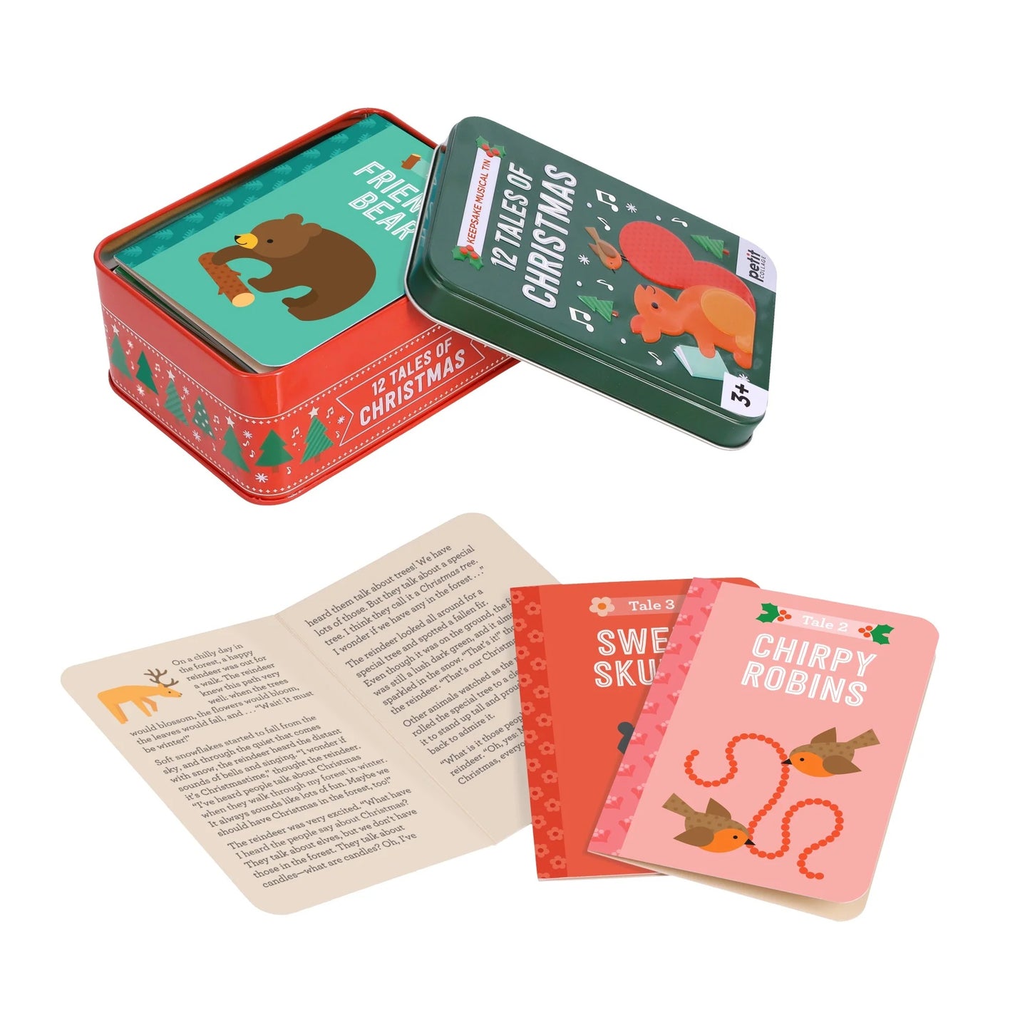 12 Tales of Christmas with Wind-up Musical Tin