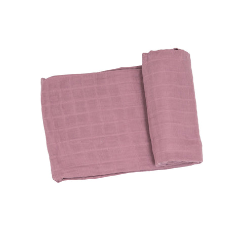 Angel Dear Bamboo Cotton Muslin Swaddle Blanket - Fox Glove Solid