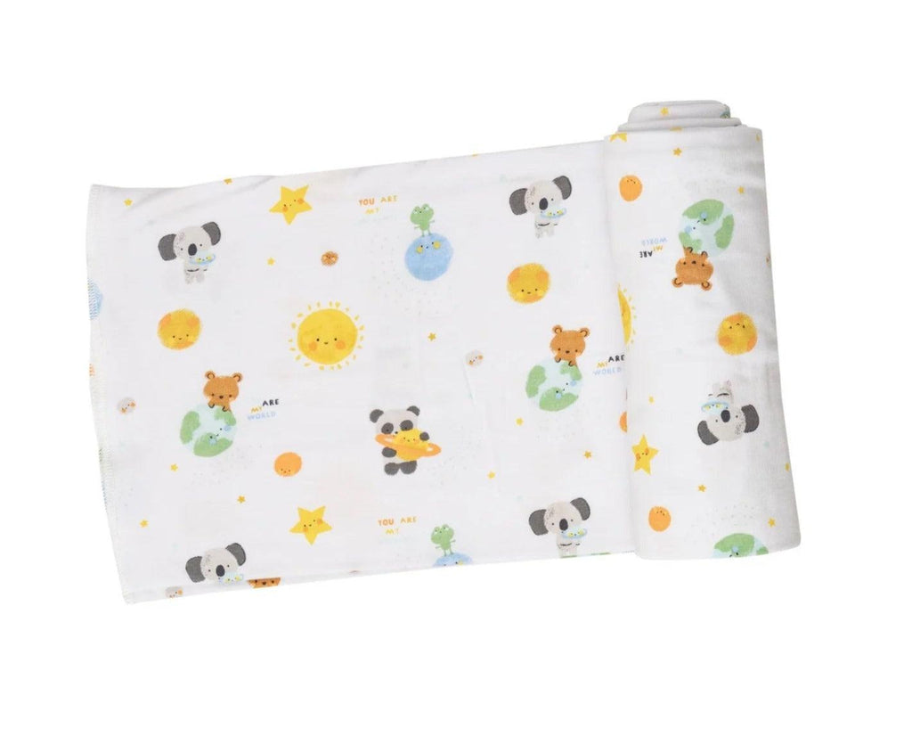 Angel Dear Bamboo Knit Swaddle Blanket Hopscotch Children's Store
