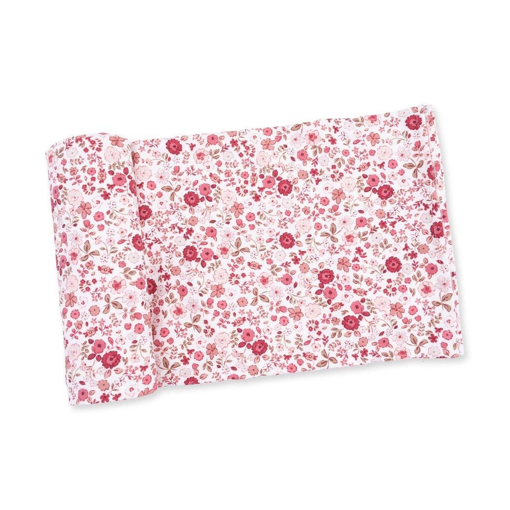 Angel Dear Bamboo Stretch Knit Swaddle Blanket - Serene Floral