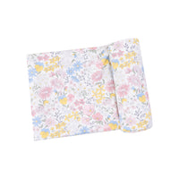 Angel Dear Bamboo Stretch Knit Swaddle Blanket - Viola Floral