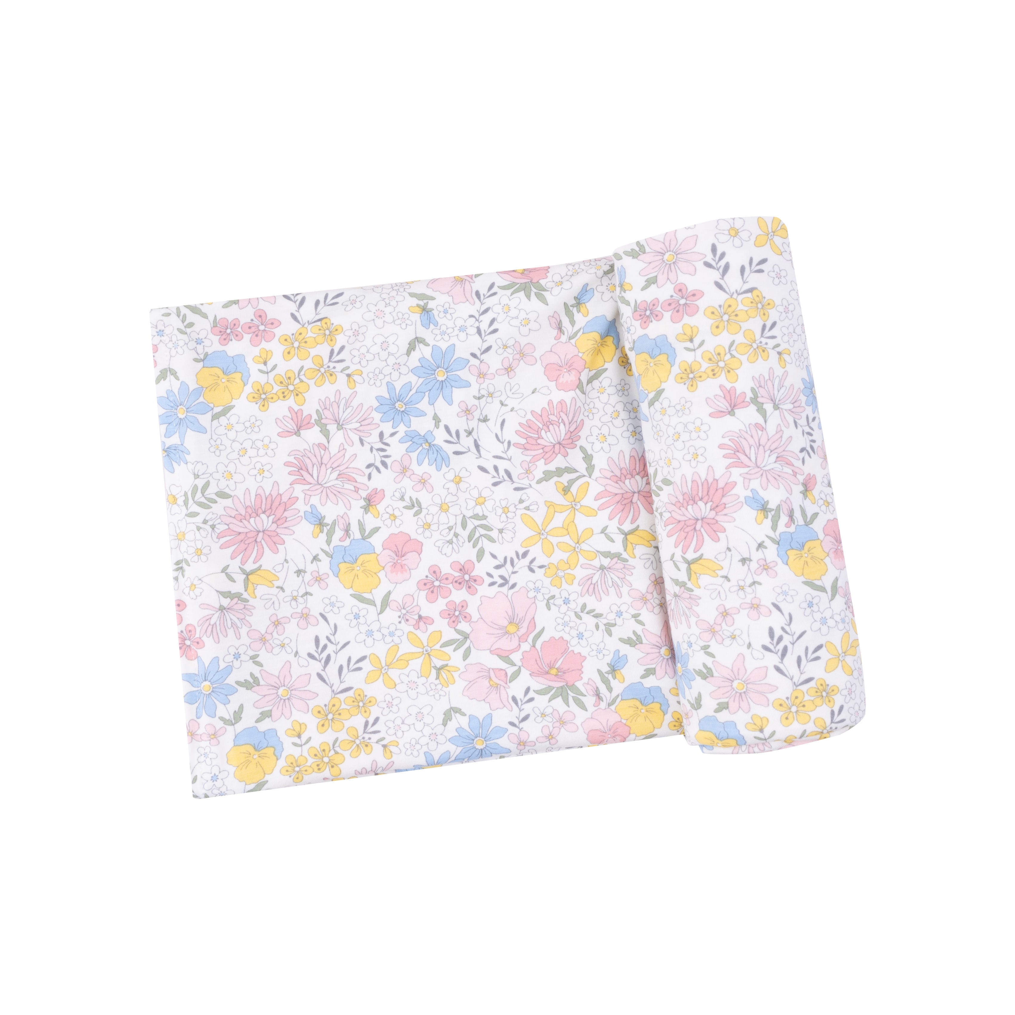 Angel Dear Bamboo Stretch Knit Swaddle Blanket - Viola Floral