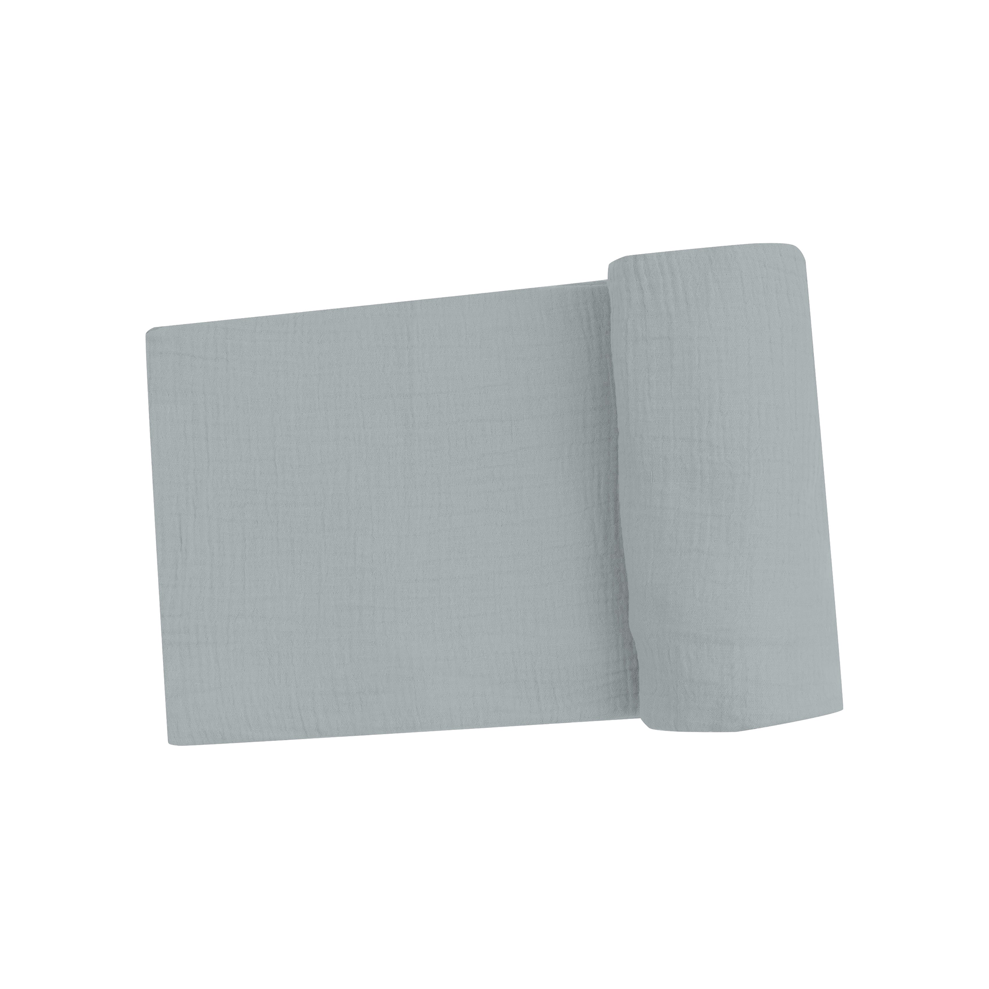 Angel Dear Bamboo Cotton Muslin Swaddle Blanket - Slate Grey