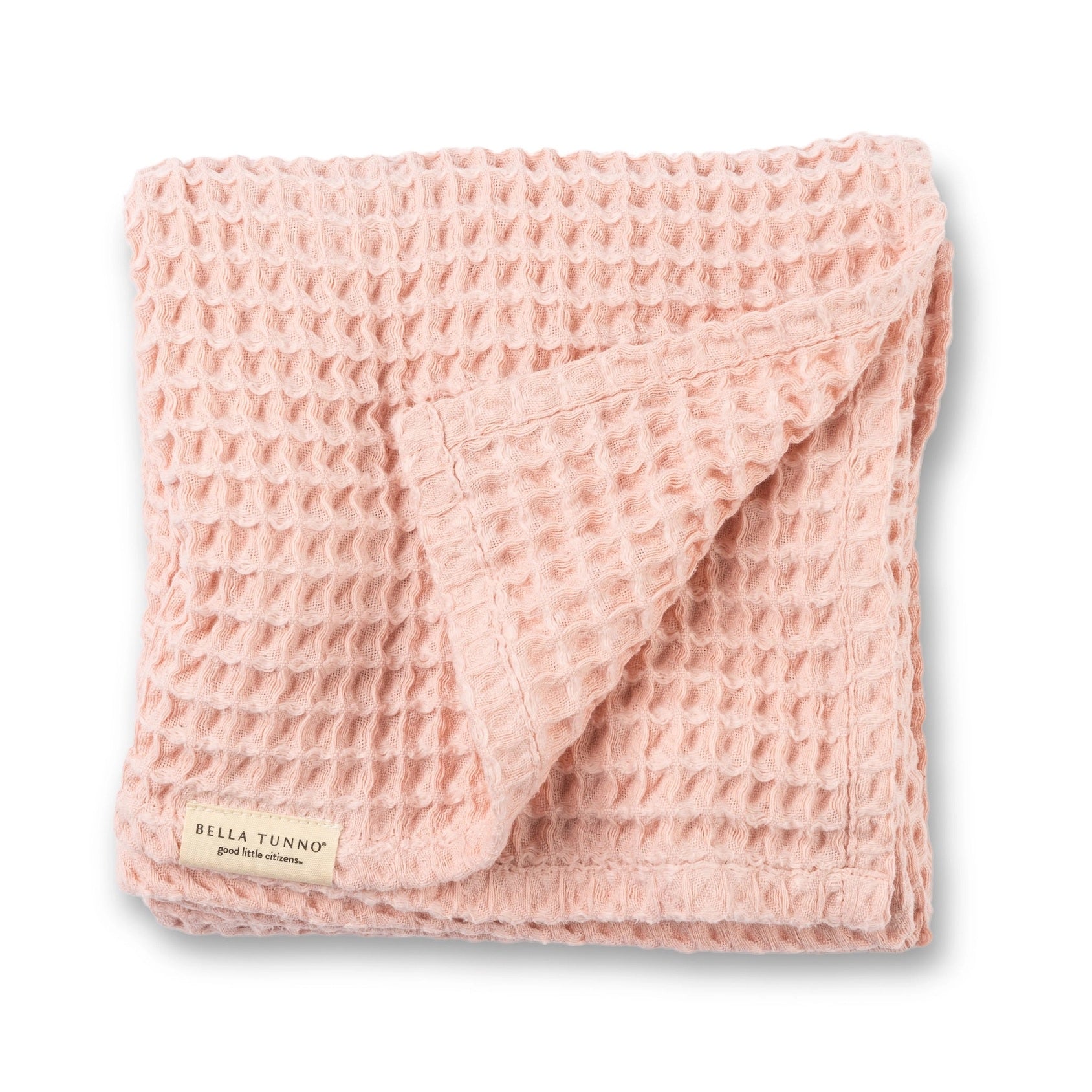 Bella Tunno Waffle Baby Blanket - Blush Pink