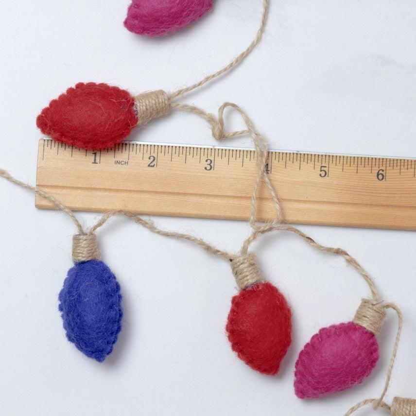 Christmas Decor Garland - Vintage Christmas Lights From The Winding Road