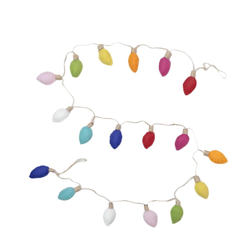 Christmas Decor Garland - Vintage Christmas Lights From The Winding Road
