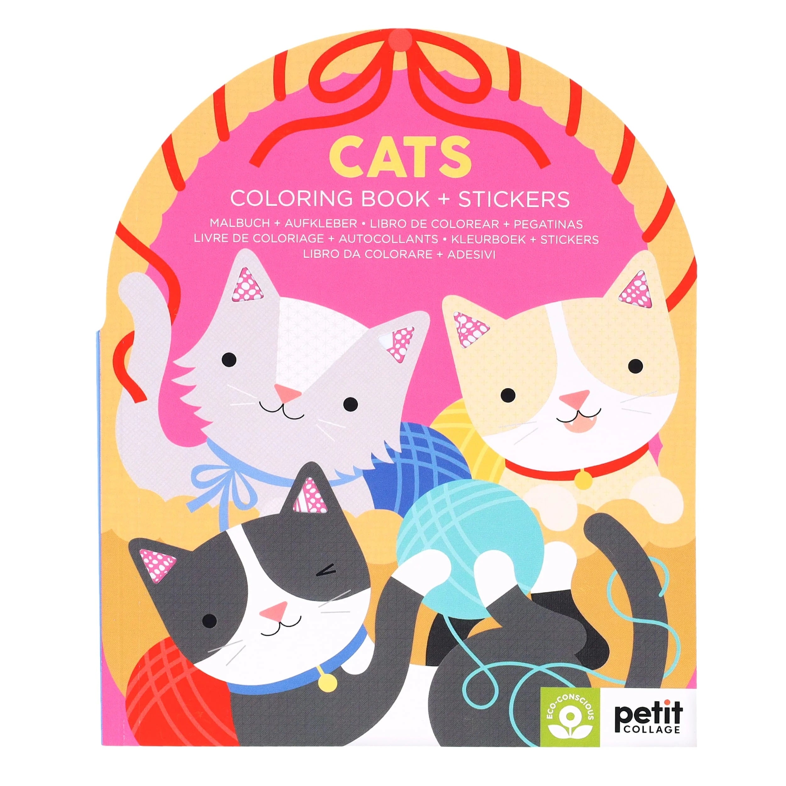 Coloring Book with Stickers - Cats