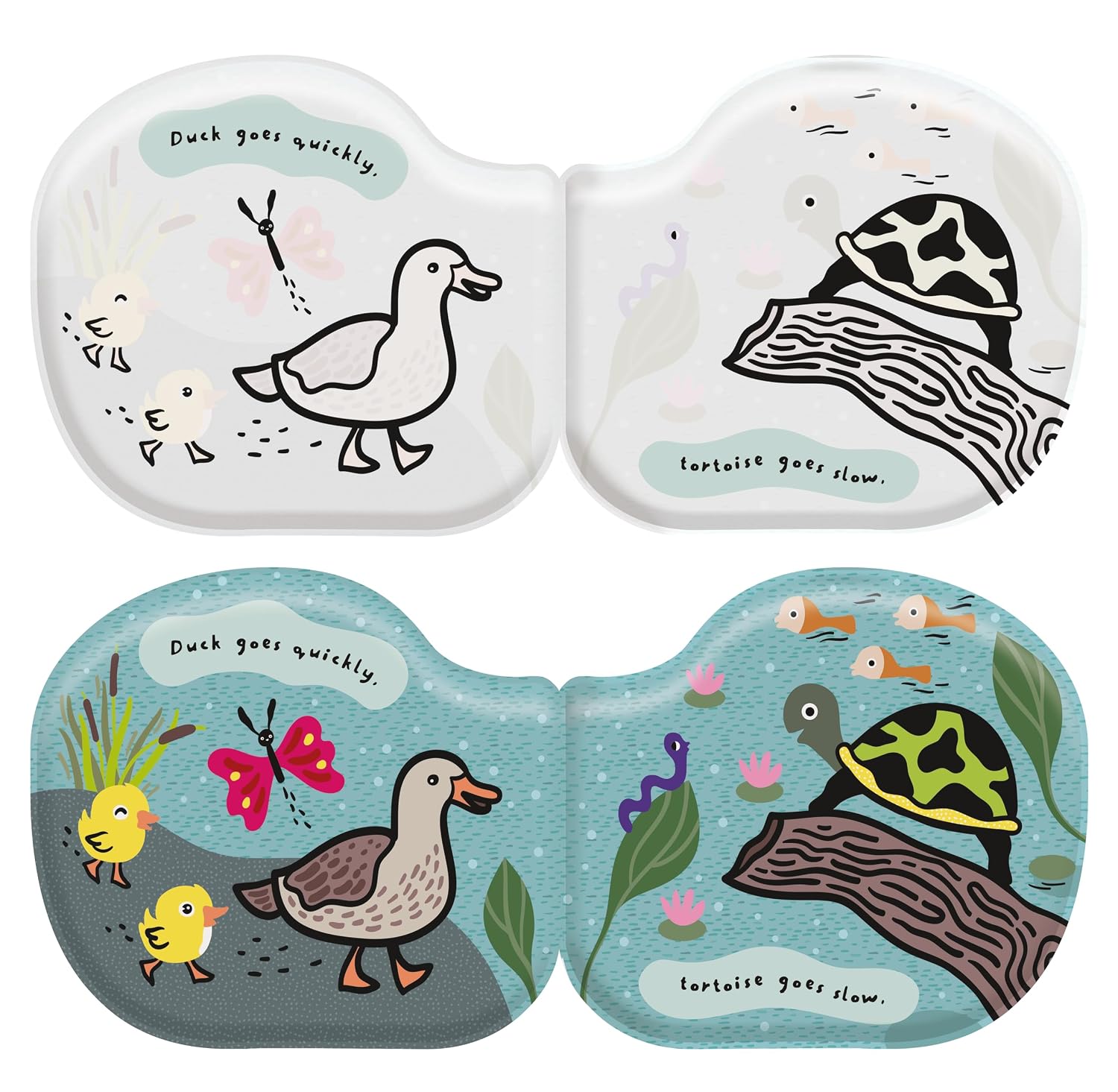 Duck & Friends Shaped Bath Book