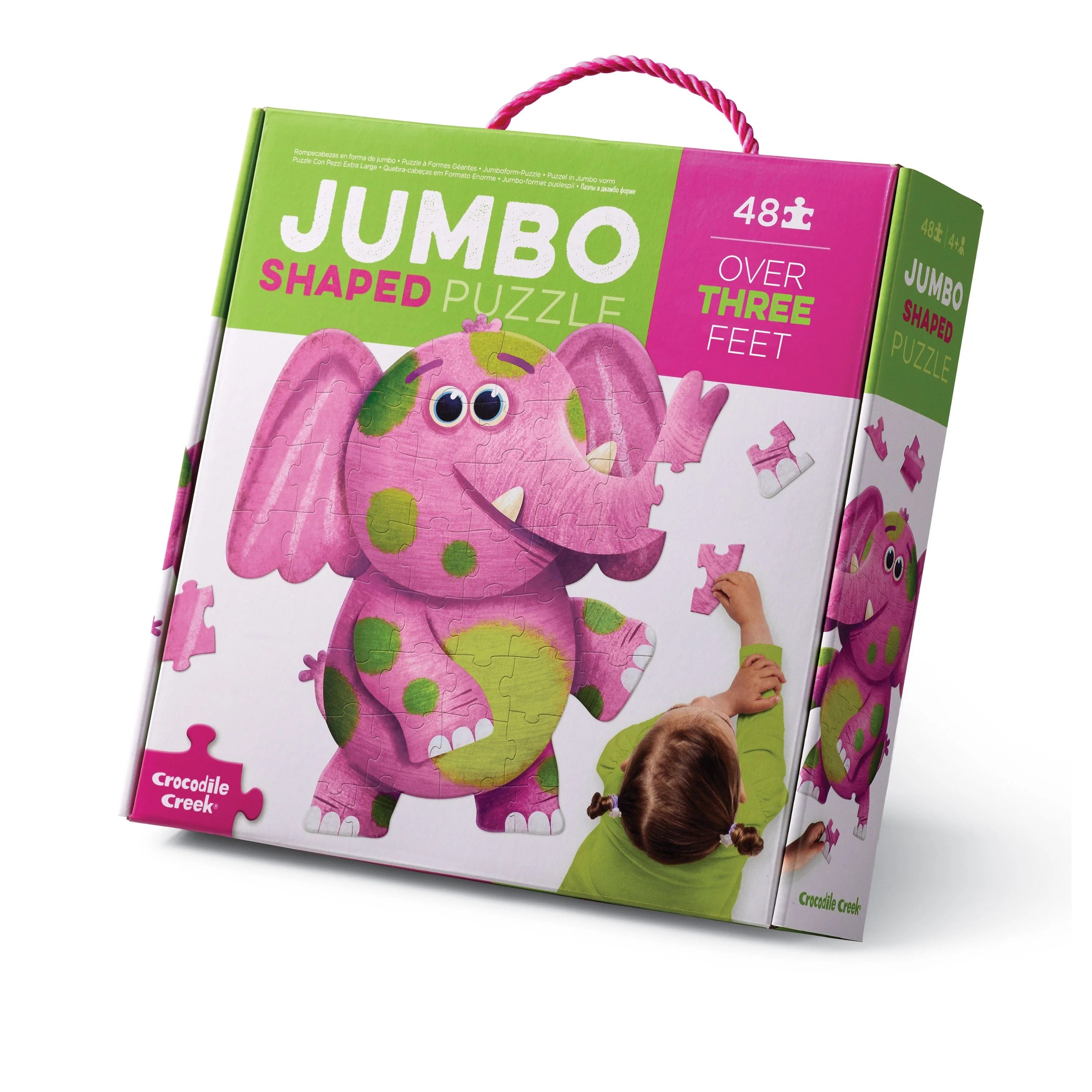 Elephant 48-Piece Jumbo Shaped Floor Puzzle