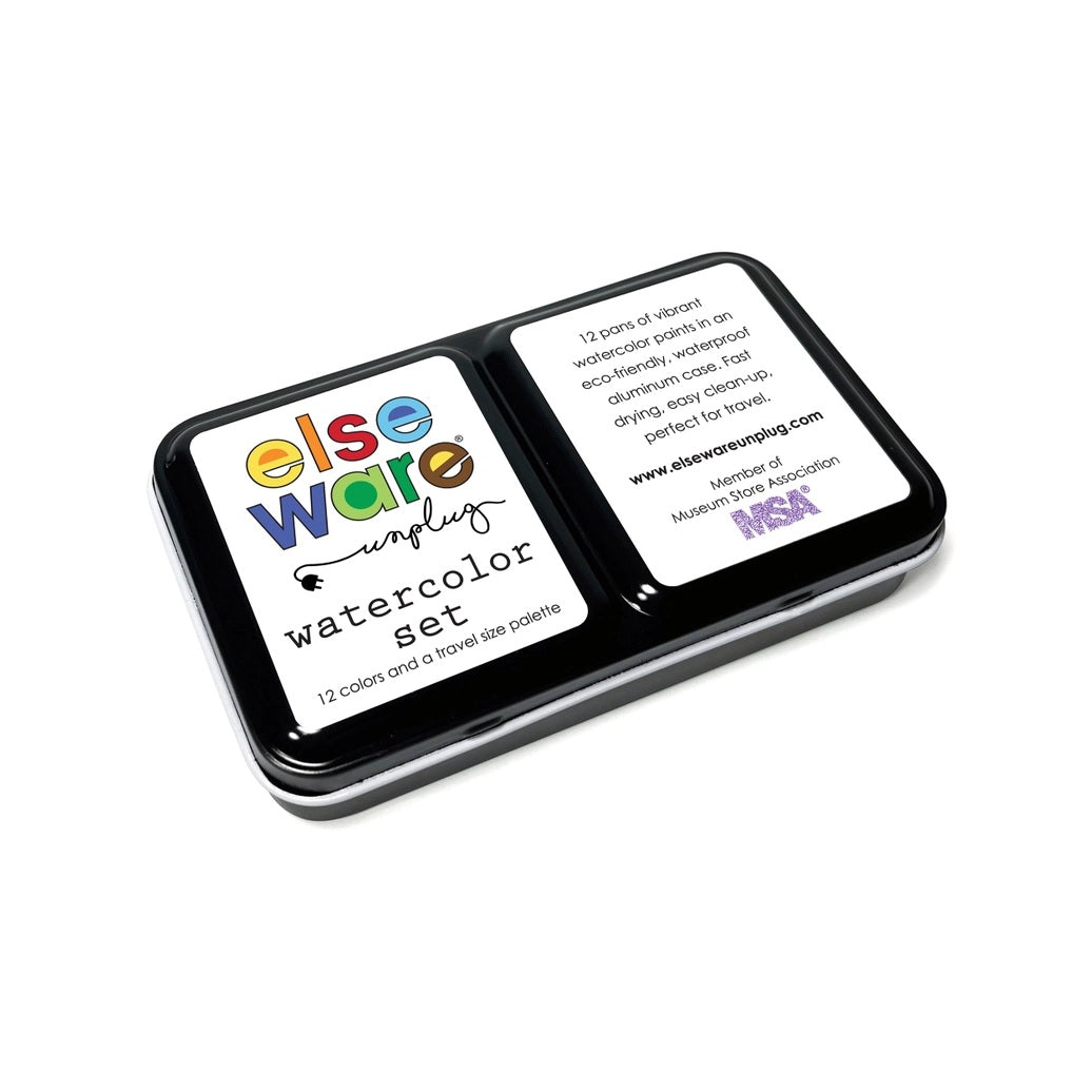 Elseware Unplug Watercolor Paint Set with Metal Palette