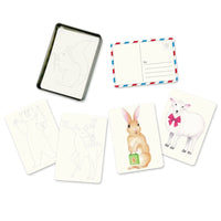 Elsewhere Unplug Coloring Postcards - Holiday Animals