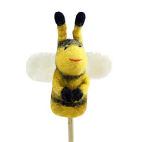 Felted Wool Finger Puppet - Bee
