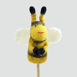 Felted Wool Finger Puppet - Bee