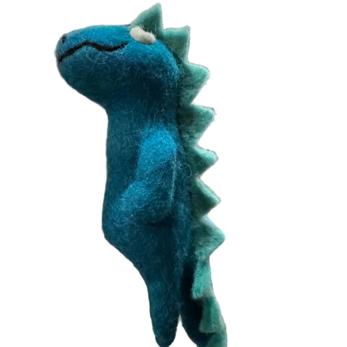 Felted Wool Finger Puppets from The Winding Road - Blue Dino