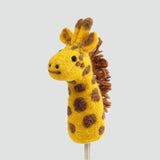 Felted Wool Finger Puppet - Giraffe
