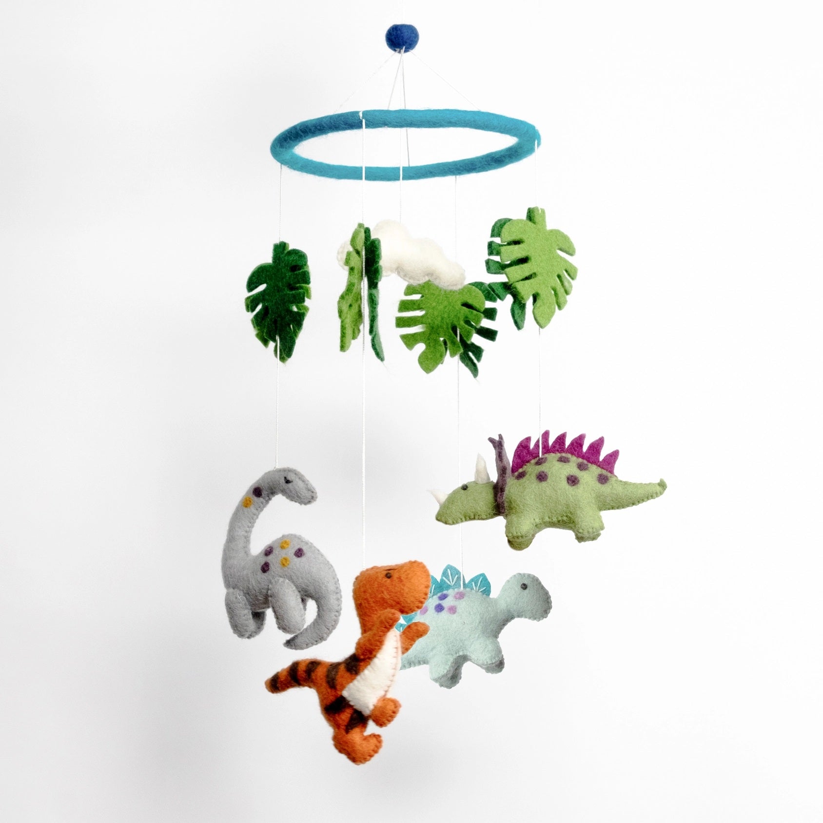 Felted Wool Mobiles from The Winding Road - Baby Dinosaurs