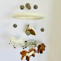 Felted Wool Mobiles from The Winding Road - Horses